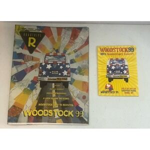 Woodstock 99 Memorabilia Lot Roadtrips Magazine and Site Map Program